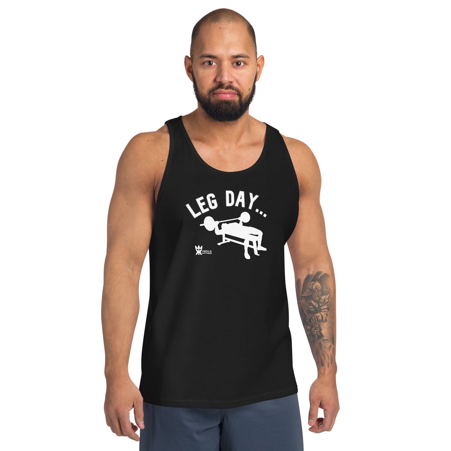 Kumph-E Klothes "Leg Day" Black Tank