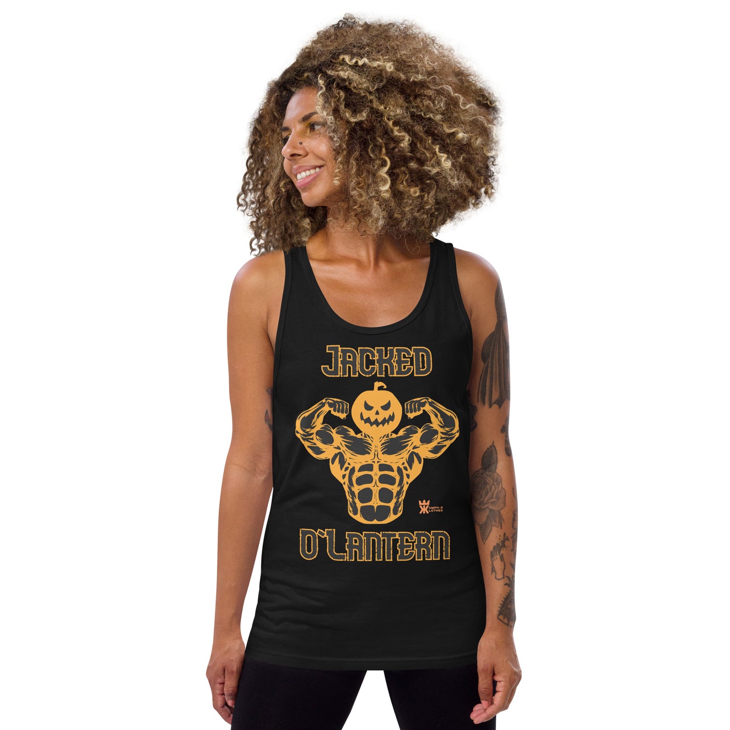 Kumph-E Klothes "Jacked O'Lantern" Black Tank (OCTOBER EXCLUSIVE)