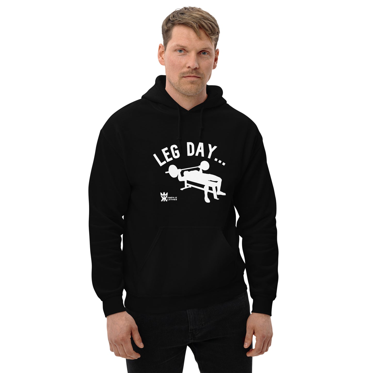 Kumph-E Klothes "Leg Day" Black Hoodie